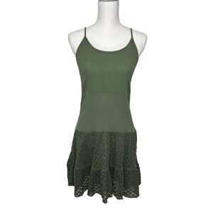 INNY Olive Green Drop Waist Dress. Size XL